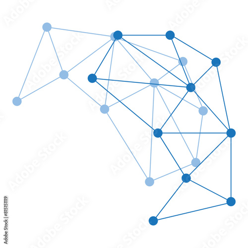 3d network connection corner