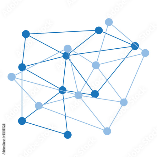 3d network connection decoration