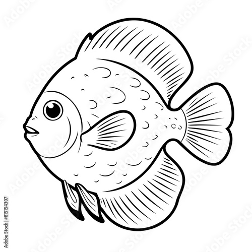 Cute vector illustration Discus hand drawn for toddlers