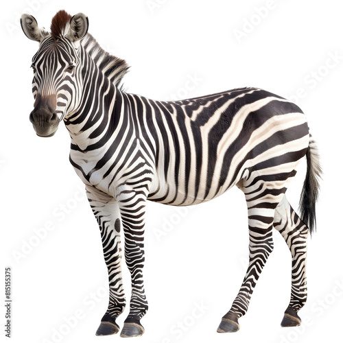A zebra is standing on a Png background  a Beaver Isolated on a whitePNG Background