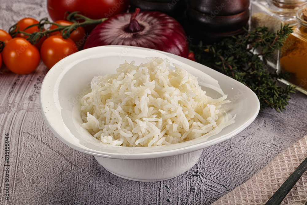 Indian cuisine Steamed basmati rice Indian cuisine Steamed basmati rice