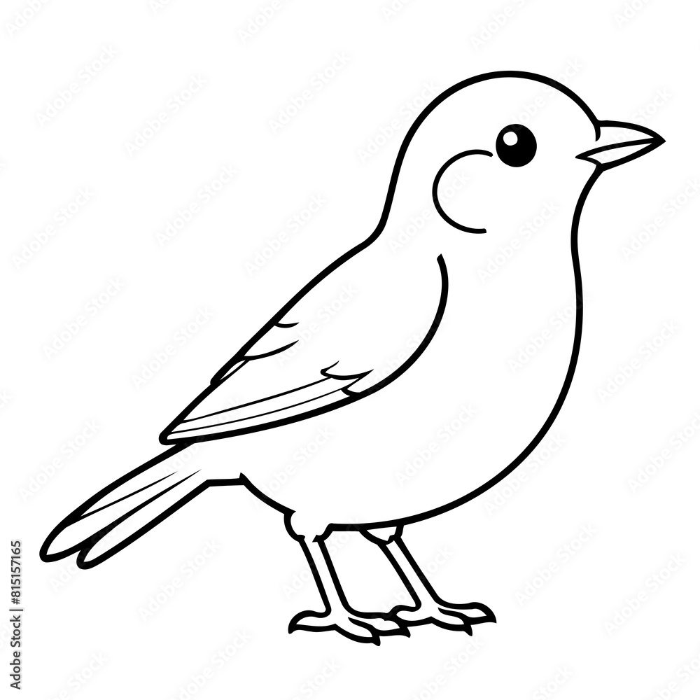 Cute vector illustration Robin hand drawn for toddlers Cute vector illustration Robin hand drawn for toddlers