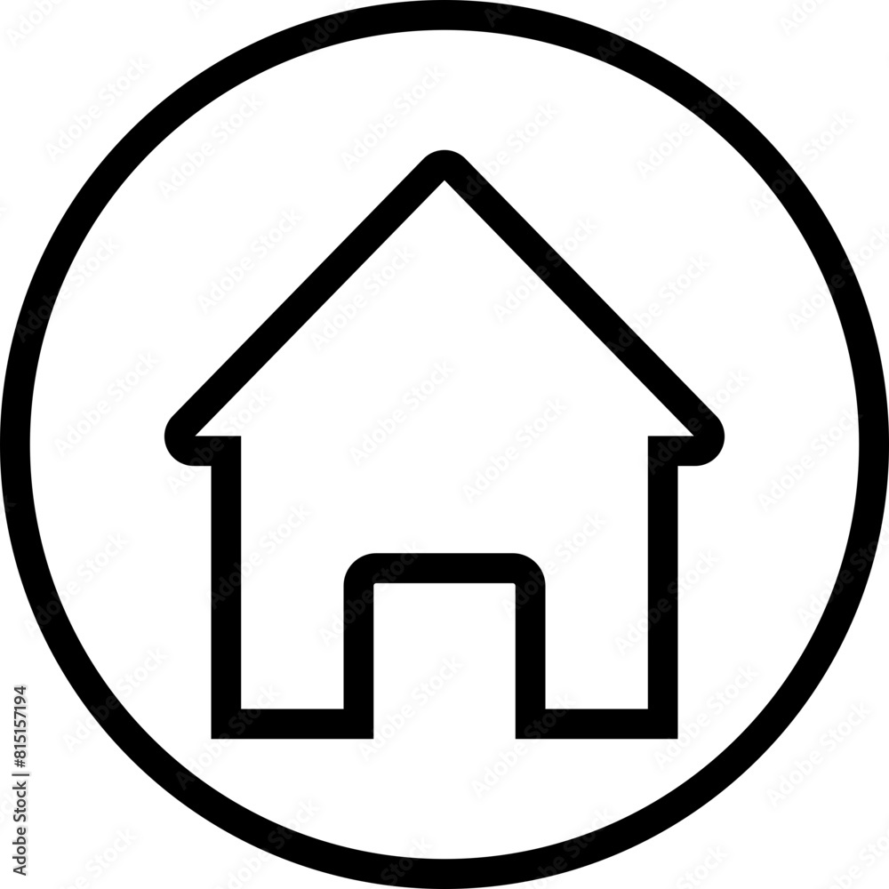 Home black icon. Collection real estate objects and houses isolated on ...