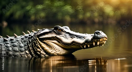 The Nile crocodile is one of the largest crocodile species in the world photo