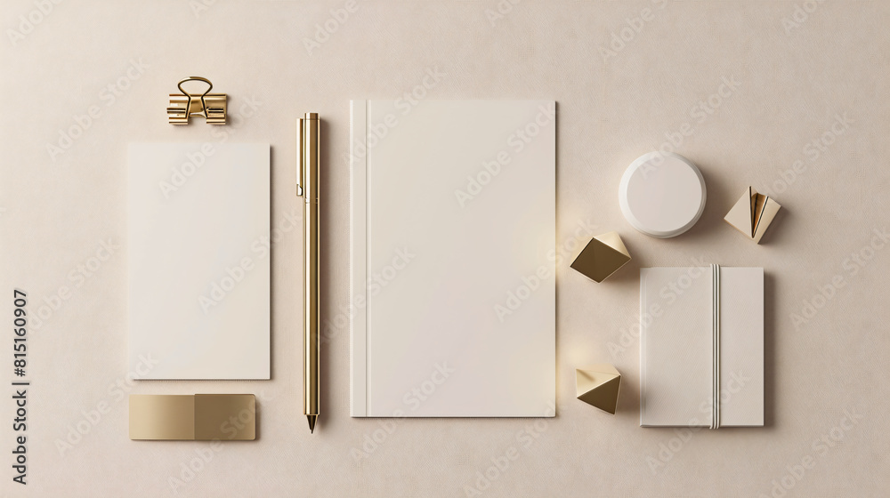 Minimalist Elegance: Aesthetic Stationery Ensemble in Hyper-Realistic Harmony Minimalist Elegance: Aesthetic Stationery Ensemble in Hyper-Realistic Harmony