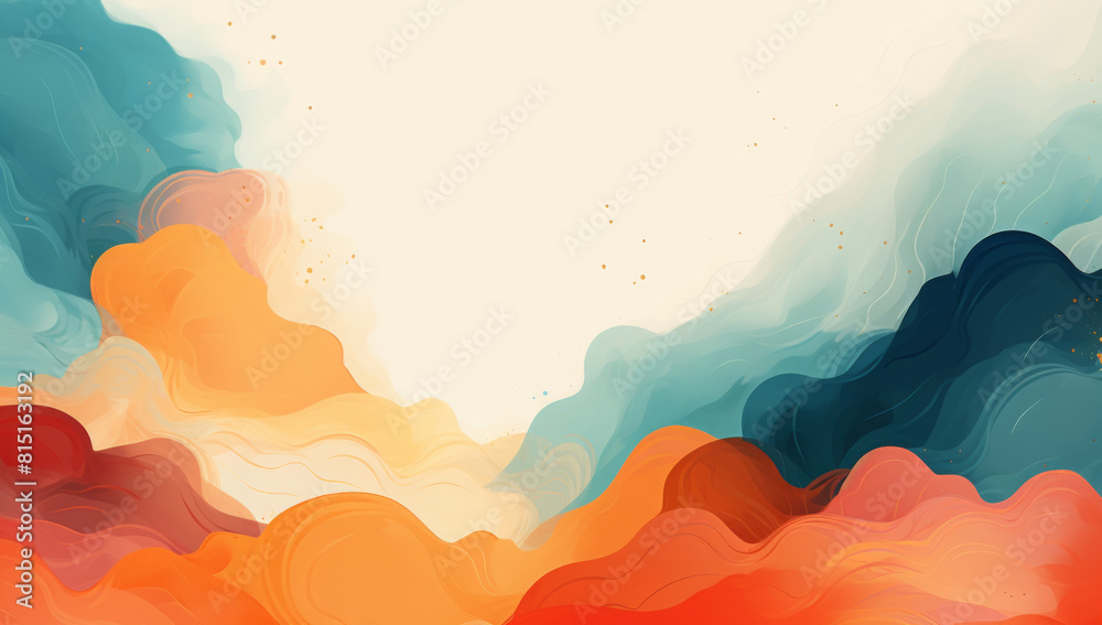 Asian American Native Hawaiian Pacific Islander Heritage Month banner template with empty copy space for text. AAPI AANHPI abstract background