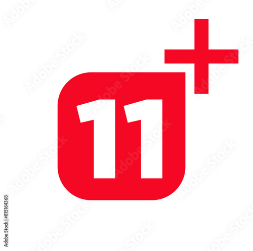 11 plus icon