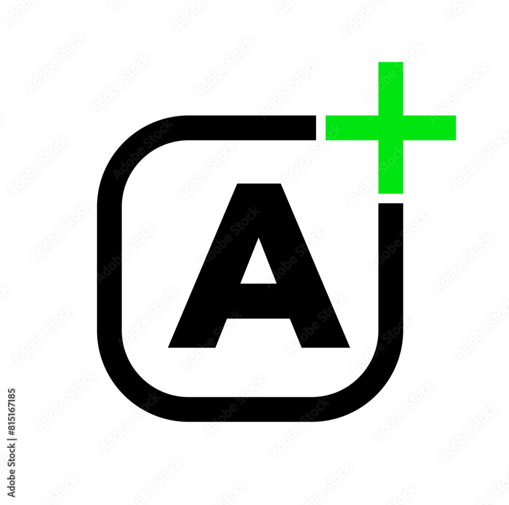 Obraz premium A plus icon