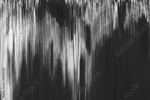 Scary grainy background with vertical lines. Grainy black and white illustration