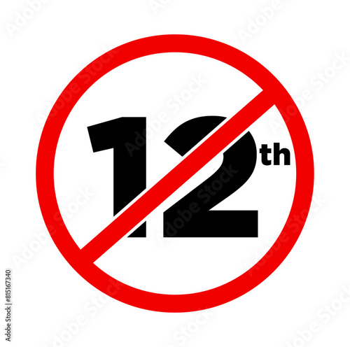 12th no allow