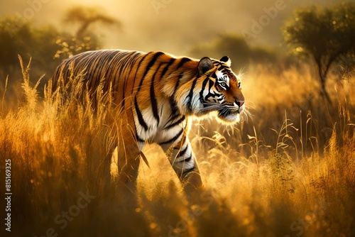 tiger in the woods