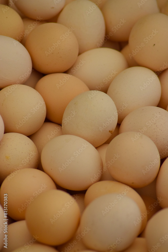 Natural village eggs sold in the market Natural village eggs sold in the market