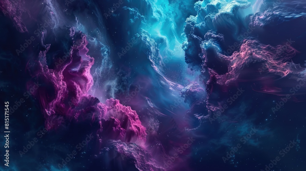 Space Graphics. Supernatural Galaxy Nebula in Night Sky. Abstract Universe with Stars Space Graphics. Supernatural Galaxy Nebula in Night Sky. Abstract Universe with Stars