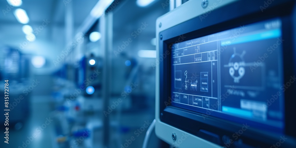 Control panel of industrial machinery Control panel of industrial machinery