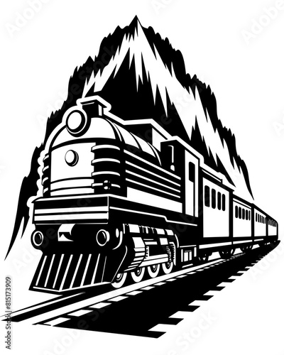 steam locomotive illustration