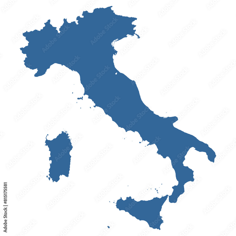 Fototapeta premium Vector map of Italy