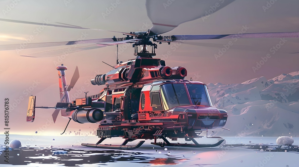 Obraz premium helicopter with a cool shape