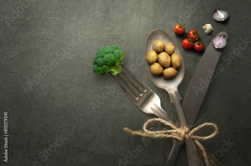 Organic food concept,  kitc...