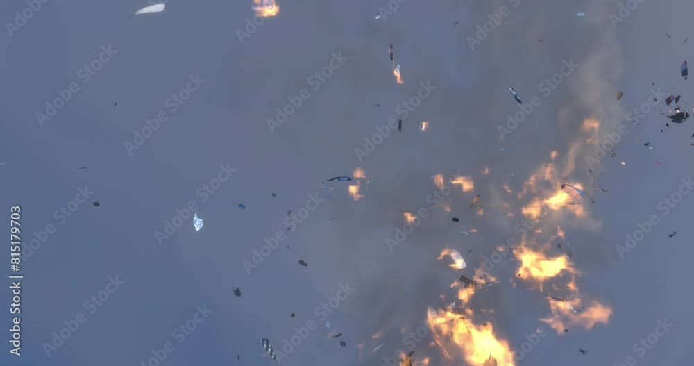 Burning Currency: Financial Concept Animation Burning Currency: Financial Concept Animation