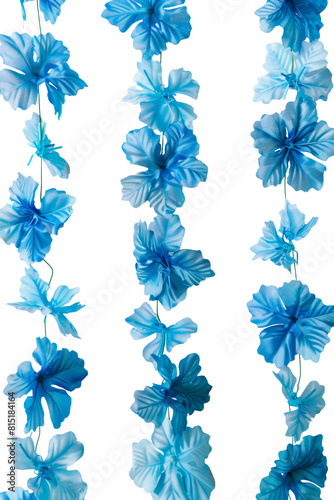 Wallpaper Mural Blue garlands. Transparent background Torontodigital.ca