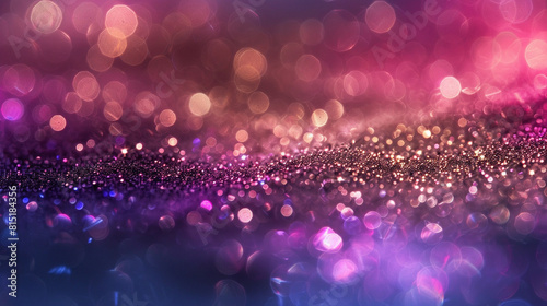 abstract background of bokeh circles and stars