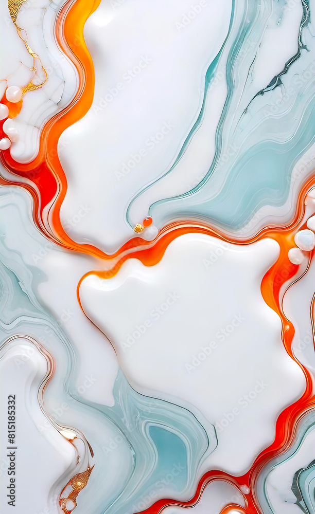 white marble and fire opal color, abstract light background with marble texture, beautiful background, background for smartphone,