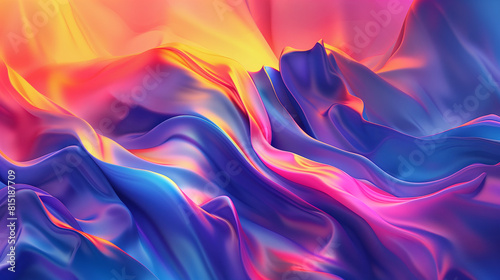 Texture colorée ondulante en style soyeux - Abstract Background- wallpaper photo