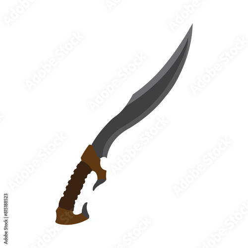 falcata sword icon vector illustration design template