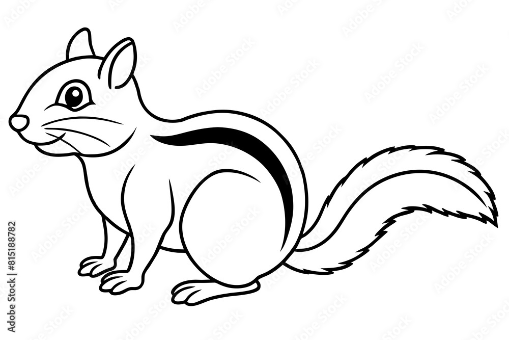 chipmunk line art silhouette illustration chipmunk line art silhouette illustration