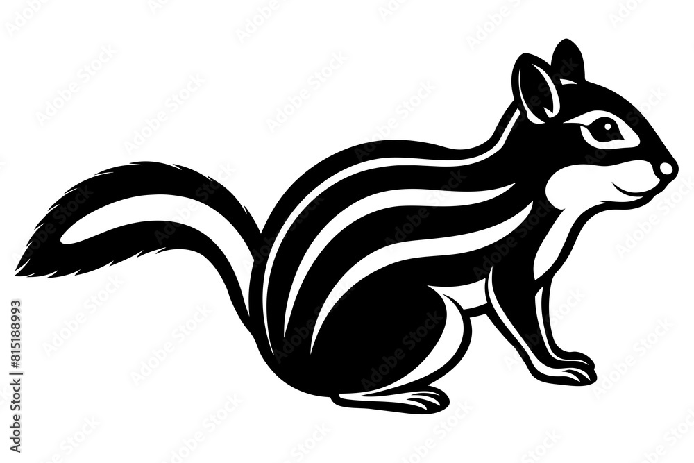 chipmunk line art silhouette illustration chipmunk line art silhouette illustration