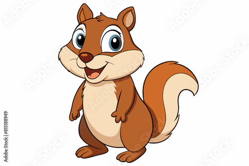 chipmunk cartoon vector illustration