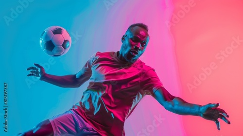 Wallpaper Mural One African man, professional soccer football player Torontodigital.ca