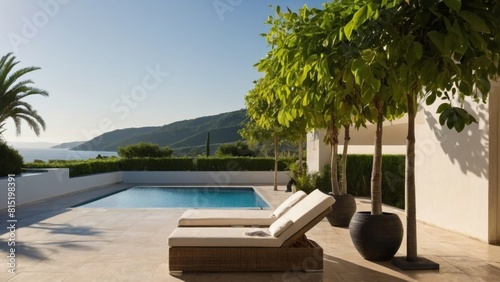 Luxury terrace in the tropics
