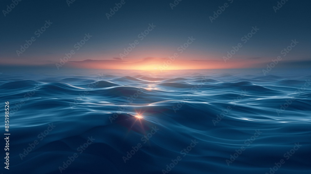 Obraz premium Infinite possibilities in shades of deep blue.