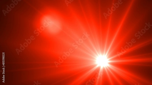 Abstract white Light Rays Background. Perspective view of red laser beam explosion movement. Speed ​​lines zoom on black background.	
