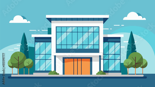 Minimalist design featuring a corporate office building