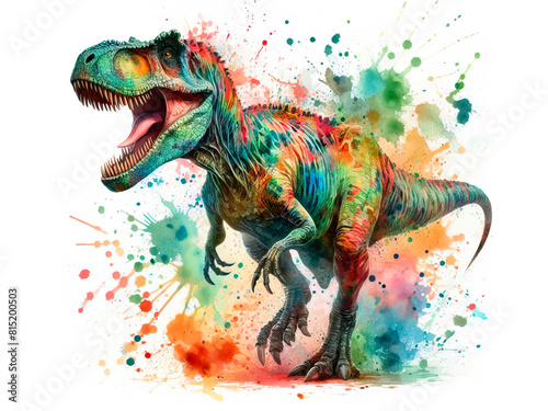 Dinosaur in watercolor