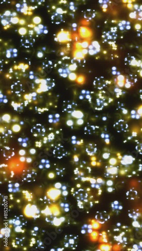 Animation Of Colorful particles  Background vertical video