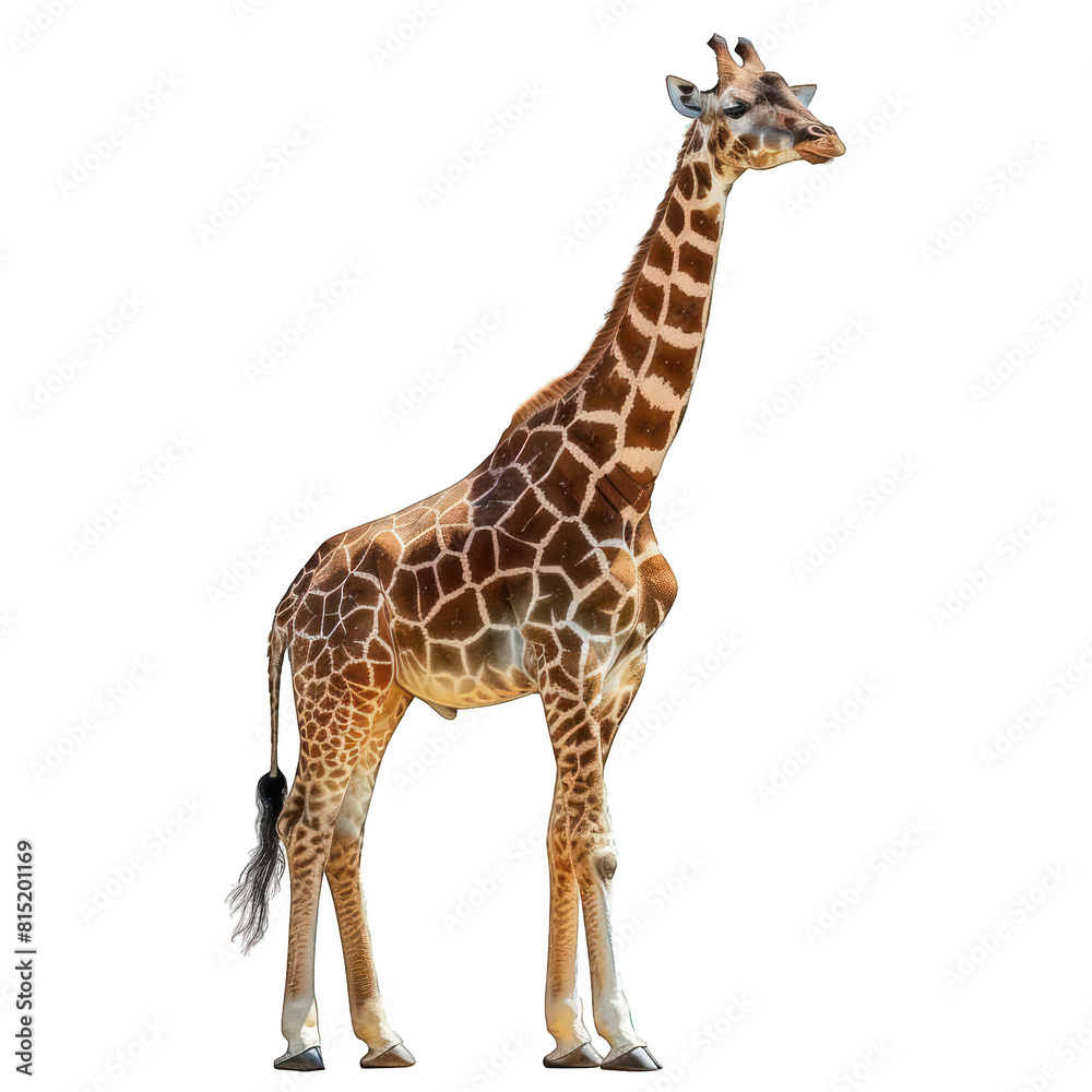Giraffe isolated on transparent or white background