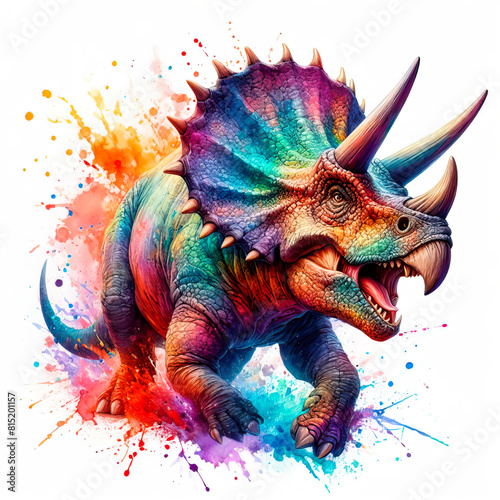 Dinosaur in watercolor