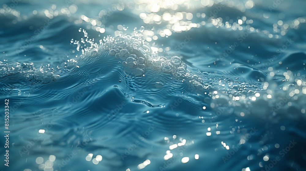 Dynamic water splash in bright sunlight Dynamic water splash in bright sunlight