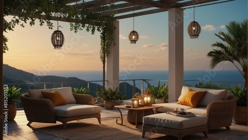 Beautiful exotic terrace © Damian Sobczyk
