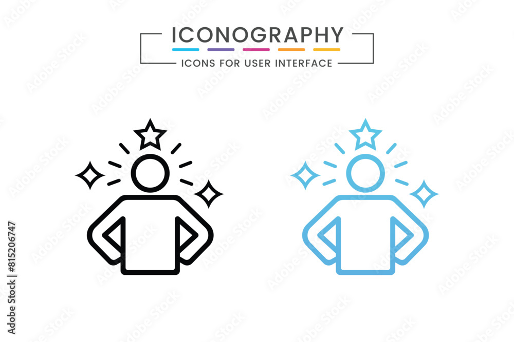 Set of self-confidence icons. Motivation symbol, life skills, self-confident and successful person.. Self-Confidence icon. Monochrome element illustration. Self-Confidence symbol design Set of self-confidence icons. Motivation symbol, life skills, self-confident and successful person.. Self-Confidence icon. Monochrome element illustration. Self-Confidence symbol design