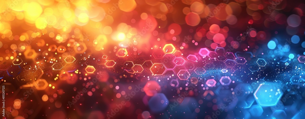 Abstract futuristic digital hexagon technology background Abstract futuristic digital hexagon technology background