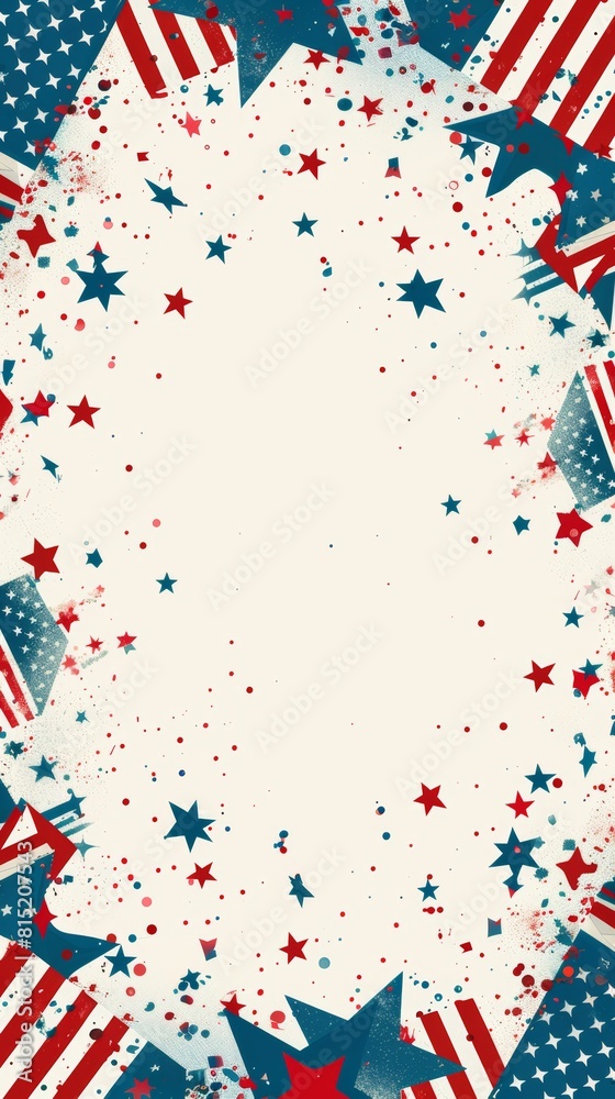Obraz premium Happy Independence Day Background with Copy Space for Text.