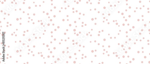Seamless abstract geometric pattern. Pink, white texture. Dots, circles. Digital brush strokes background. Design for textile fabrics, wrapping paper, background, wallpaper, cover.