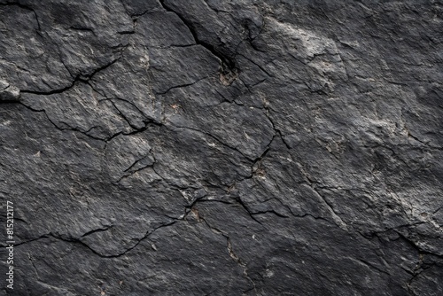 Dark grey, black stone background. Rock texture. Black slate background © Team