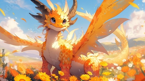 dragon in the field