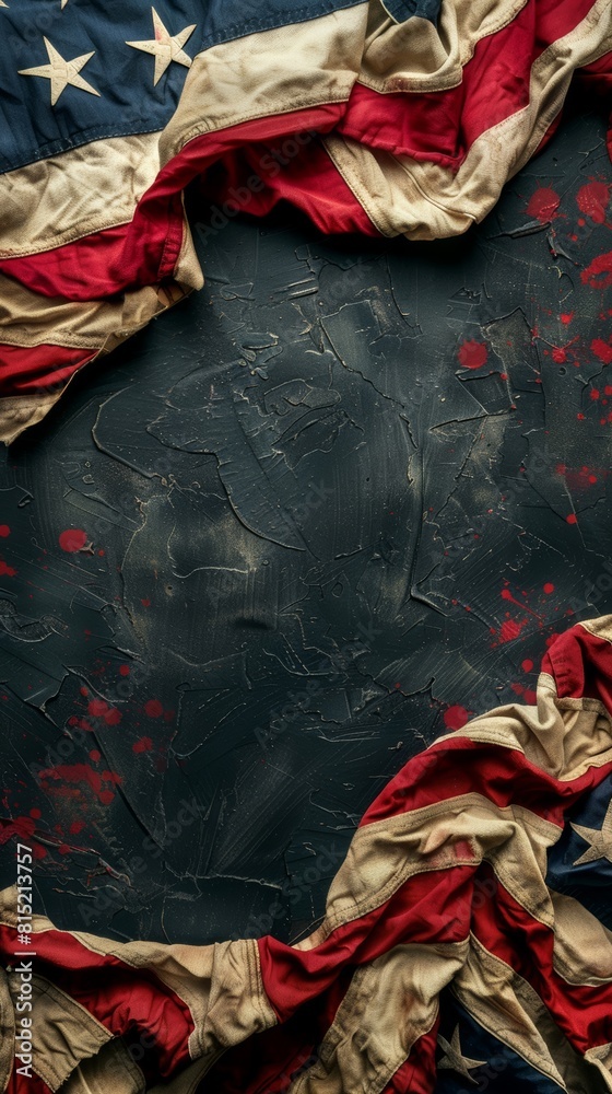 Fototapeta premium Independence Day Background with Copy Space for Text.