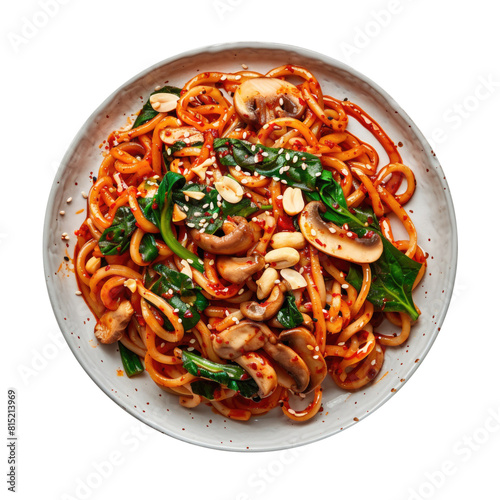 Plate of Spicy Korean Noodl...